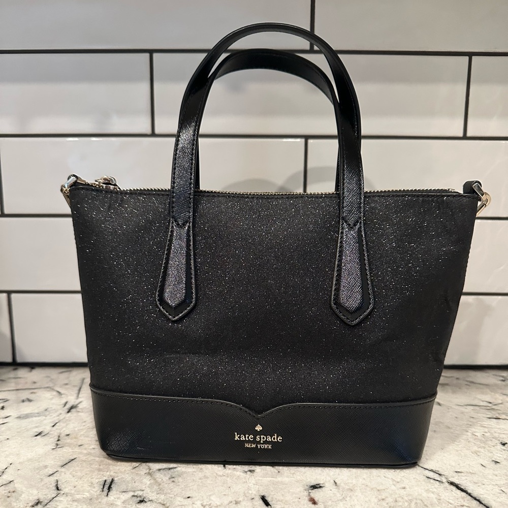 Black sparkly KS crossbody